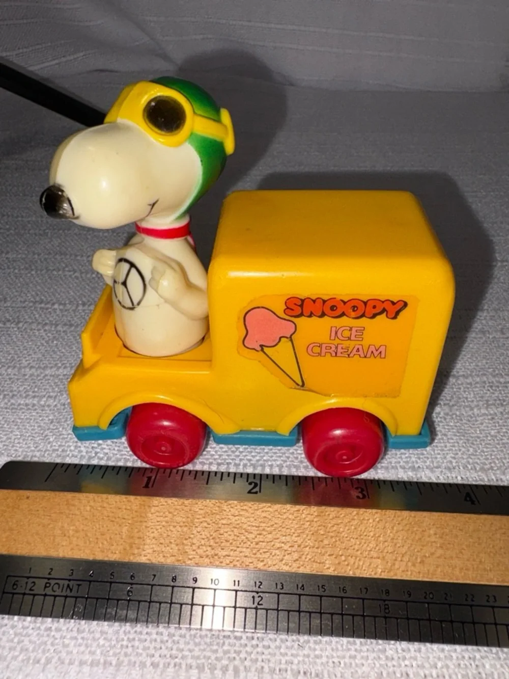 Rare vintage Snoopy, ice cream truck World War I flying ace